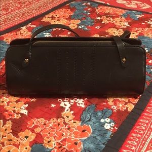 Banana Republic Leather Black Shoulder Bag Purse